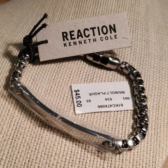 🧿SILVER TONE CHAIN LINK BRACELET - Picture 4 of 11